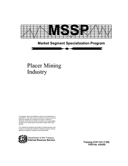 Placer Mining Industry