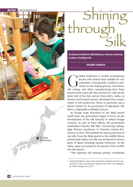 Shining Through Silk in Gunma’S Historic Silk Industry, Women Continue to Play a Leading Role