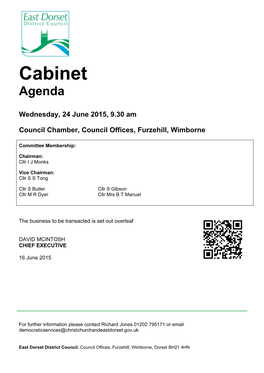 (Public Pack)Agenda Document for Cabinet, 24/06/2015 09:30
