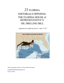 21 Anti-Drilling Editorials, April 21-29