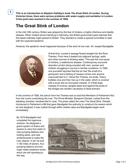 The Great Stink of London