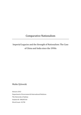 Comparative Nationalism