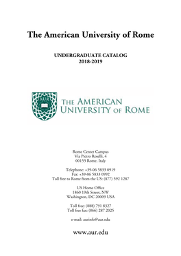 2019 Undergraduate Catalog