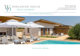 Worldwide Dream Villas VILLA STELLA HVAR , 5 BEDROOMS OVERVIEW