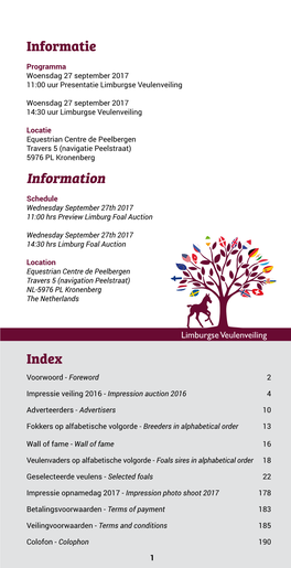 Index Informatie Information