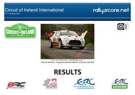 Circuit of Ireland International 07 - 09 April 2016