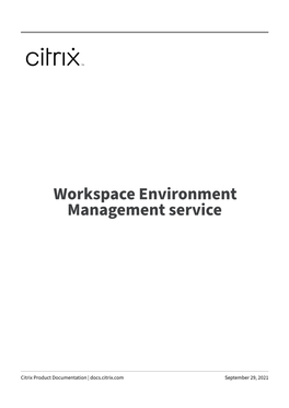 Workspace Environment Management Service