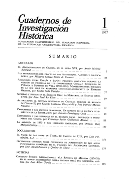 Cuadernos De Investigación Histórica