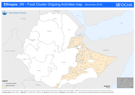 Ethiopia: 3W - Food Cluster Ongoing Activities Map (December 2016)