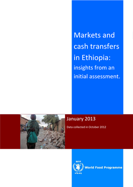 Ethiopia Markets and Cash Transfers in Ethiopia