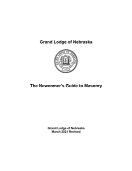 Newcomers Guide to Freemasonry.Docx