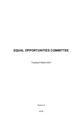 Equal Opportunities Committee