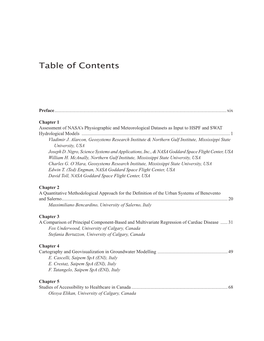 Table of Contents