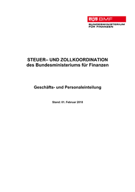 Steuer – Und Zollkoordination