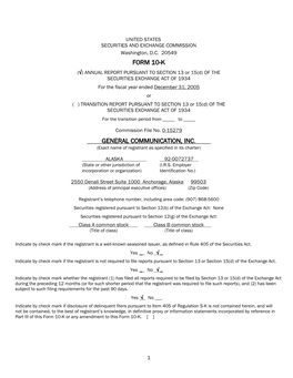 Gci 2005 Form 10K Final