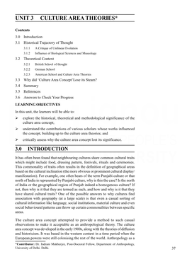 UNIT 3 CULTURE AREA THEORIES* Diffusionism