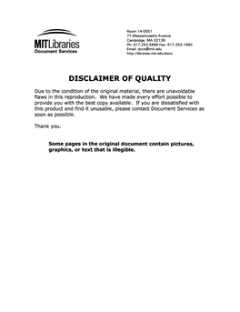 Mitlibraries Email: Docs@Mit.Edu Document Services