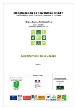 Cahier Départemental De La Lozère 2/13