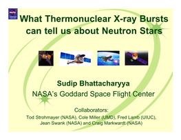 What Thermonuclear X-Ray Bursts Can Tell Us About Neutron Stars
