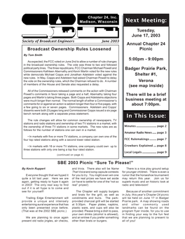 June 2003 Newsletter