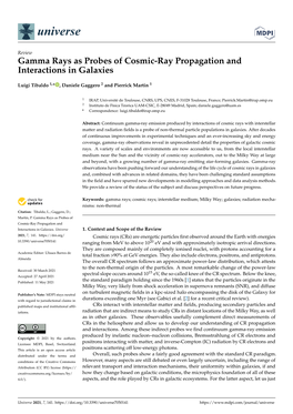 Gamma Rays As Probes of Cosmic-Ray Propagation and Interactions in Galaxies