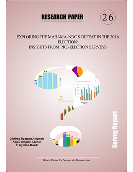 Exploring the Mahama-Ndc's Defeat in the 2016 Election: Insights from Pre-Election Surveys