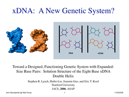 Xdna: a New Genetic System?