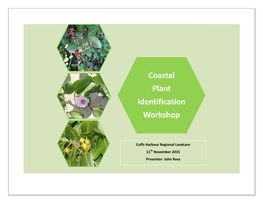 Coastal Plant Identification Workshop