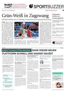 Grün-Weiß in Zugzwang