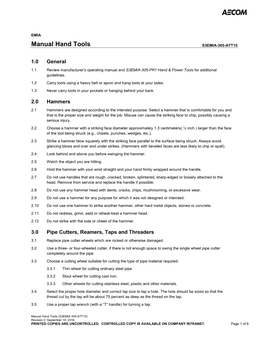 S3NA-001-PR Safe Work Standards and Rules