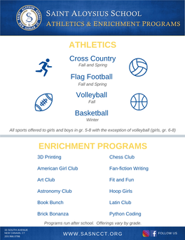 Athletics Enrichment Programs