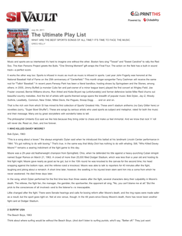 Sports Illustrated's Ultimate Play List