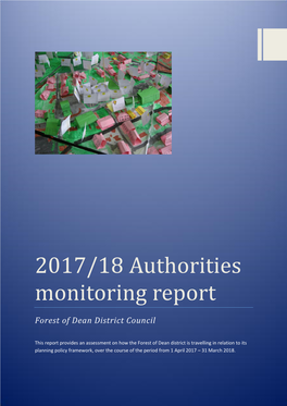 2017/18 Authorities Monitoring Report