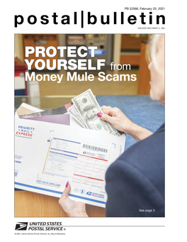 Postal Bulletin 22566. February 25, 2021. Protect Yourself from Money