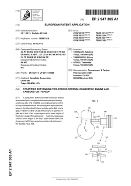 Stratified Scavenging Two-Stroke Internal Combustion Engine and Carburetor Thereof