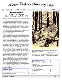 Magnus Holmström to Teach Nyckelharpa at Scandia Camp Mendocino 2005