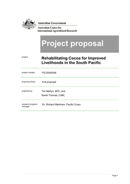 Project Proposal