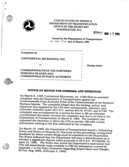 Continental Micronesia, Inc. V. Commonwealth of the N. Mariana