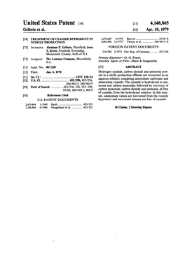 United States Patent (19) 11 4,148,865 Gelbein Et Al