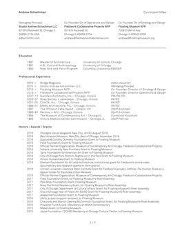 Andrew Schachman Curriculum Vitae