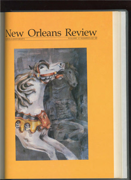 New Orleans Review VOLUME 12 NUMBER 41$7.00 Cover: "Stately Steed" by Peter P