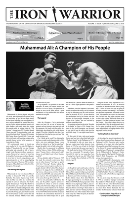 Muhammad Ali: a Champion of His People