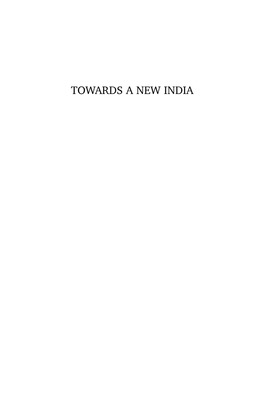 Towards a New India