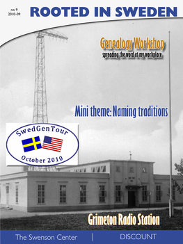 Naming Traditions ROOTED in SWEDEN Genealogy Workshop