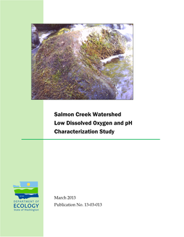 Salmon Creek Watershed Low Dissolved Oxygen and Ph Characterization Study
