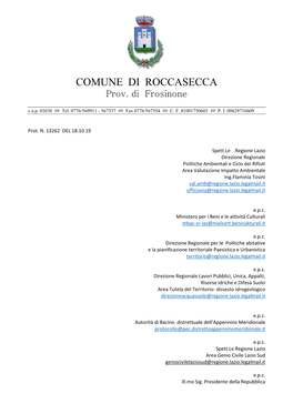 COMUNE DI ROCCASECCA Prov