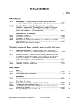 Section 35 Thoracic Surgery