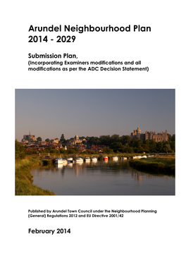 Arundel Neighbourhood Plan 2014 - 2029