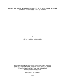 University of Florida Thesis Or Dissertation Formatting