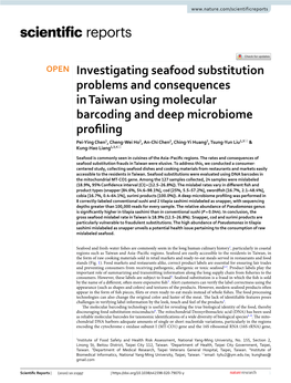 Investigating Seafood Substitution Problems and Consequences In